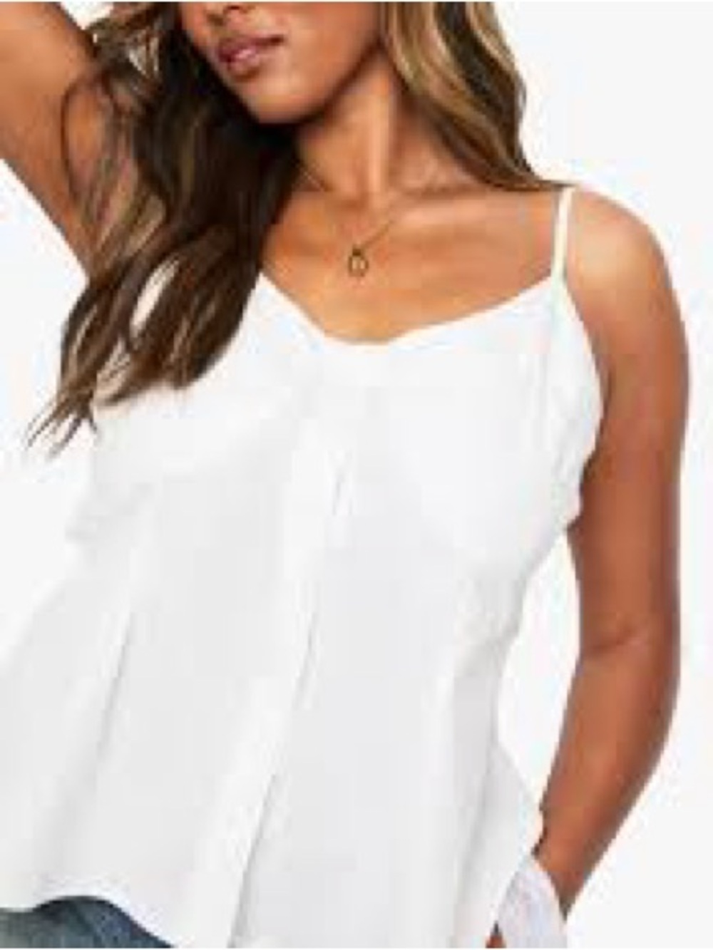 Perfect summer stateside v neck button down tank